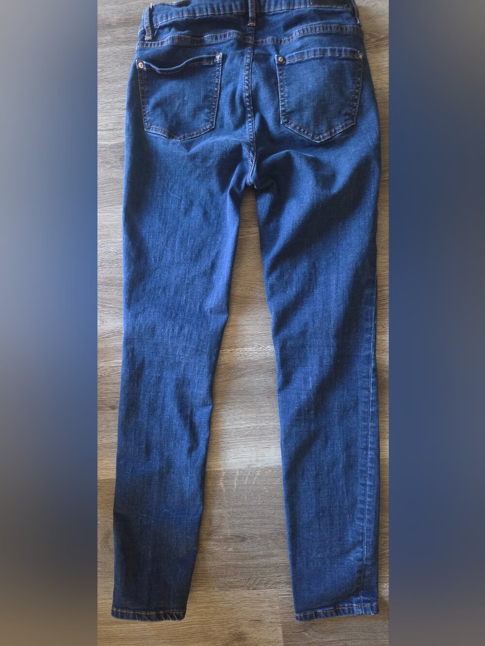 Zara Maternity Side Panel Skinny Jeans Dark Wash Stretch Denim Size 25 - Picture 6 of 13